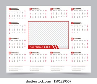 Wall calendar 2020 year planner Premium