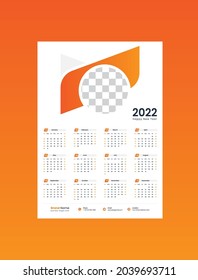 Wall Calendar 2022 or 1 Page wall calendar