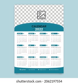 Wall Calendar 2022 Design Template