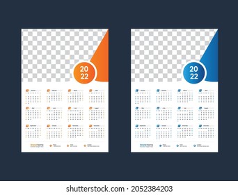 Wall Calendar 2022 Design Or 2022 Year Planner Wall Calendar