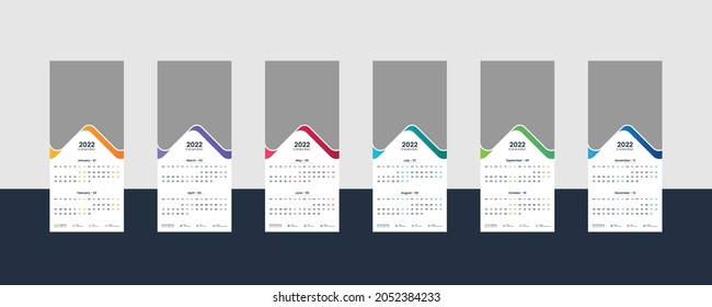 Wall Calendar 2022 Design Or 2022 Year Planner Wall Calendar