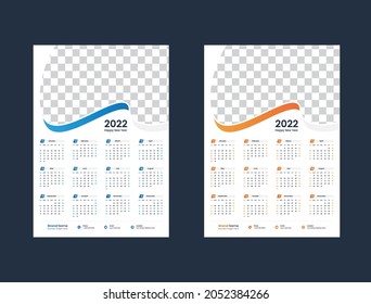 Wall Calendar 2022 Design Or 2022 Year Planner Wall Calendar