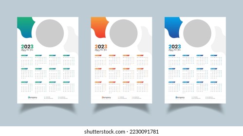 Wall Calendar 2023 Or One Page Wall Calendar 2023