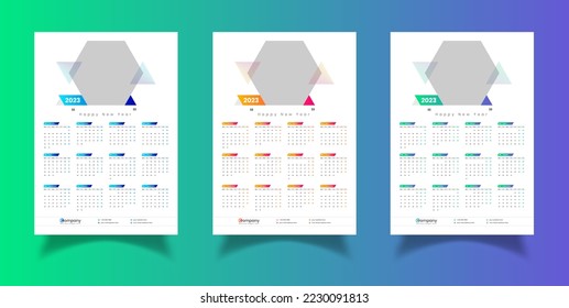 Wall Calendar 2023 Or One Page Wall Calendar 2023