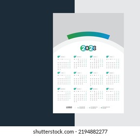 Diseño de plantillas de Calendario Parcial 2023