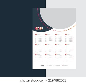 Diseño de plantillas de Calendario Parcial 2023