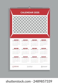 Plantilla de diseño de Wall Calendar 2025