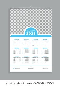 Wandkalender 2025 Design-Vorlage
