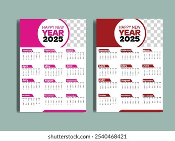 Calendario de pared 2025 Diseño 