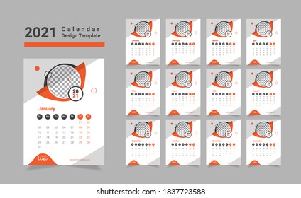 Wall Calendar design 2021 for furniture company