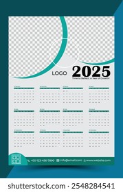 Wall Calendar Design 2025 .