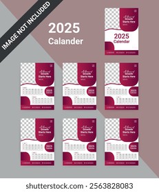 Wall Calendar Design 2025 template