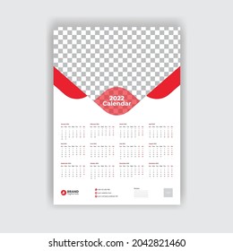 Wall-Kalender-Design-Vorlage 2022-moderne kreative Wandkalender-Design