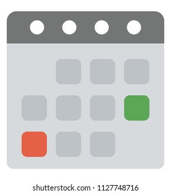 Wall Calendar icon design, planning concept