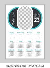 wall calendar modern design tamplate