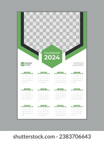 Wall Calendar Template Design 2024