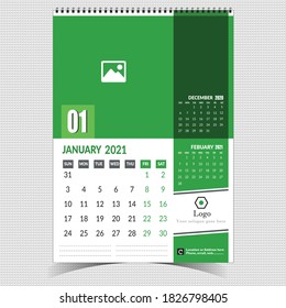 Wall Calendar Template for Organization