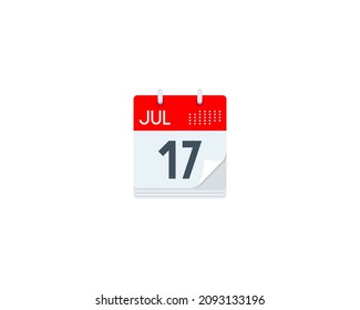 Wall calendar vector isolated icon. Emoji illustration. Spiral calendar vector emoticon