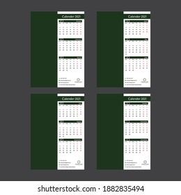 Wall calender design 2021..Easy to use