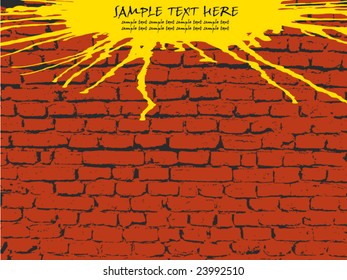Wall for card or flyer