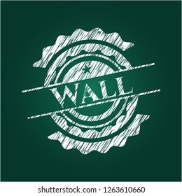 Wall chalkboard emblem