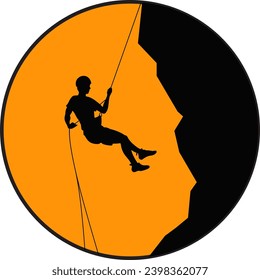 Wall climbing Vector use for illustration