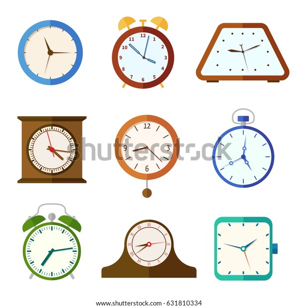 Wall Clock Alarm Clocks Time Vector Stock Vector Royalty Free
