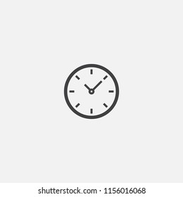Wall clock base icon. Simple sign illustration. Wall clock symbol design from Workspace series. Can be used for web, print and mobile