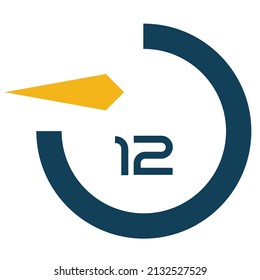 Wall-Uhrenzentrum, Uhrenstation, Logo-Design ansehen, Rechteck rund um die Form, Zeitlogo
