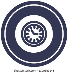 wall clock circular icon symbol