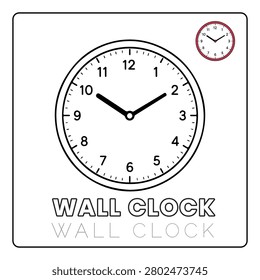 Wall Clock Cute House