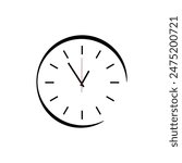 wall clock designed with simple details