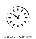 wall clock designed with simple details