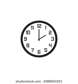 reloj de pared diseñado con detalles simples