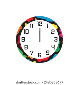 wall clock designed with simple details