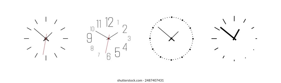 wall clock designed with simple details