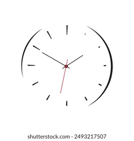 wall clock designed with simple details