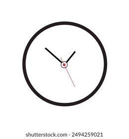 wall clock designed with simple details