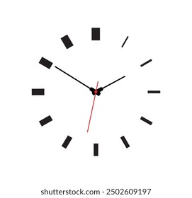 Reloj de pared diseñado con detalles simples