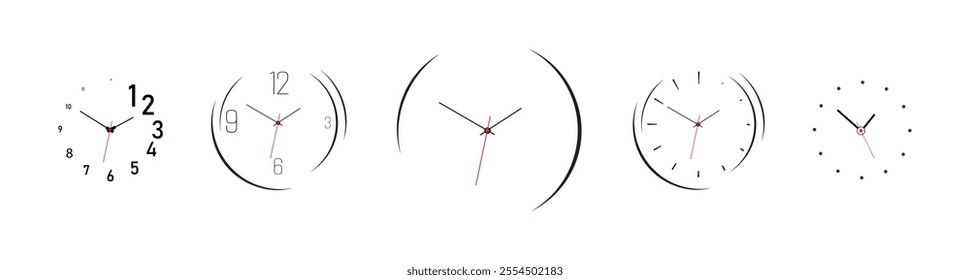 wall clock designed with simple details