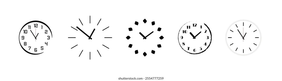 wall clock designed with simple details