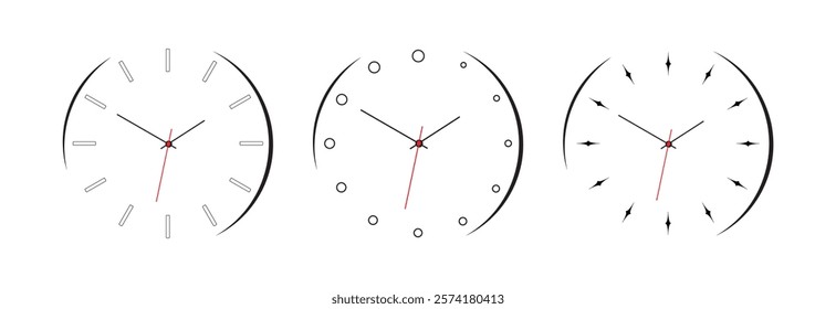 wall clock designed with simple details