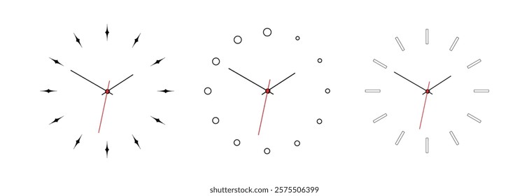 wall clock designed with simple details