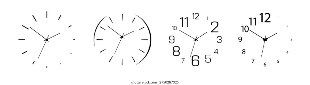 wall clock designed with simple details