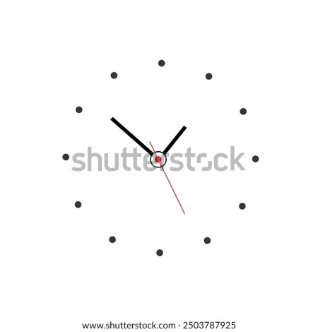 wall clock designed with simple details