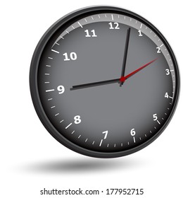 wall clock face on a white background