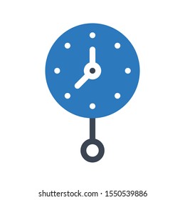wall clock glyph colour  icon