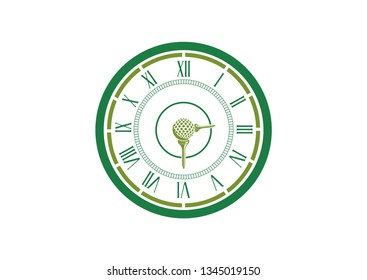 Wall Clock in Golf Style