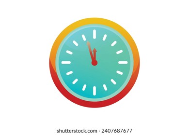 Wall Clock Happy New Year Sticker
