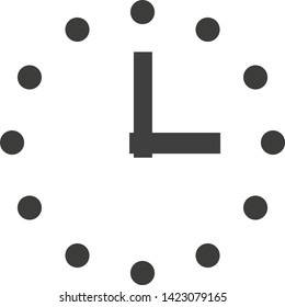 Wall clock icon. Analog time clock.